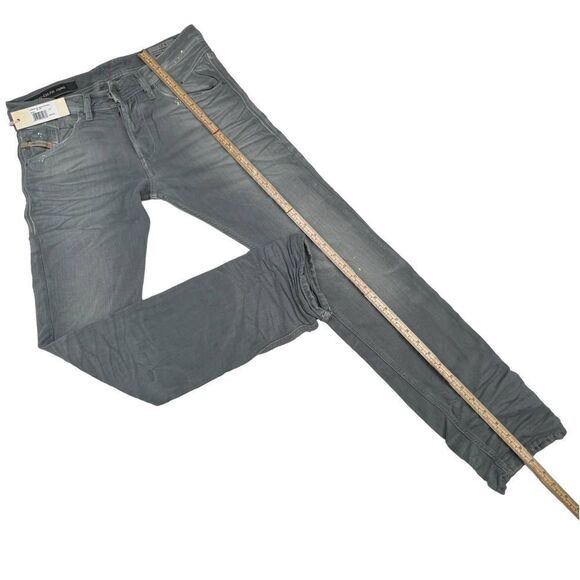 New Diesel Men Jeans US 27 D.N.A. Mutation Grey Fade Belther Slim Fit Button-Up - Picture 8 of 11